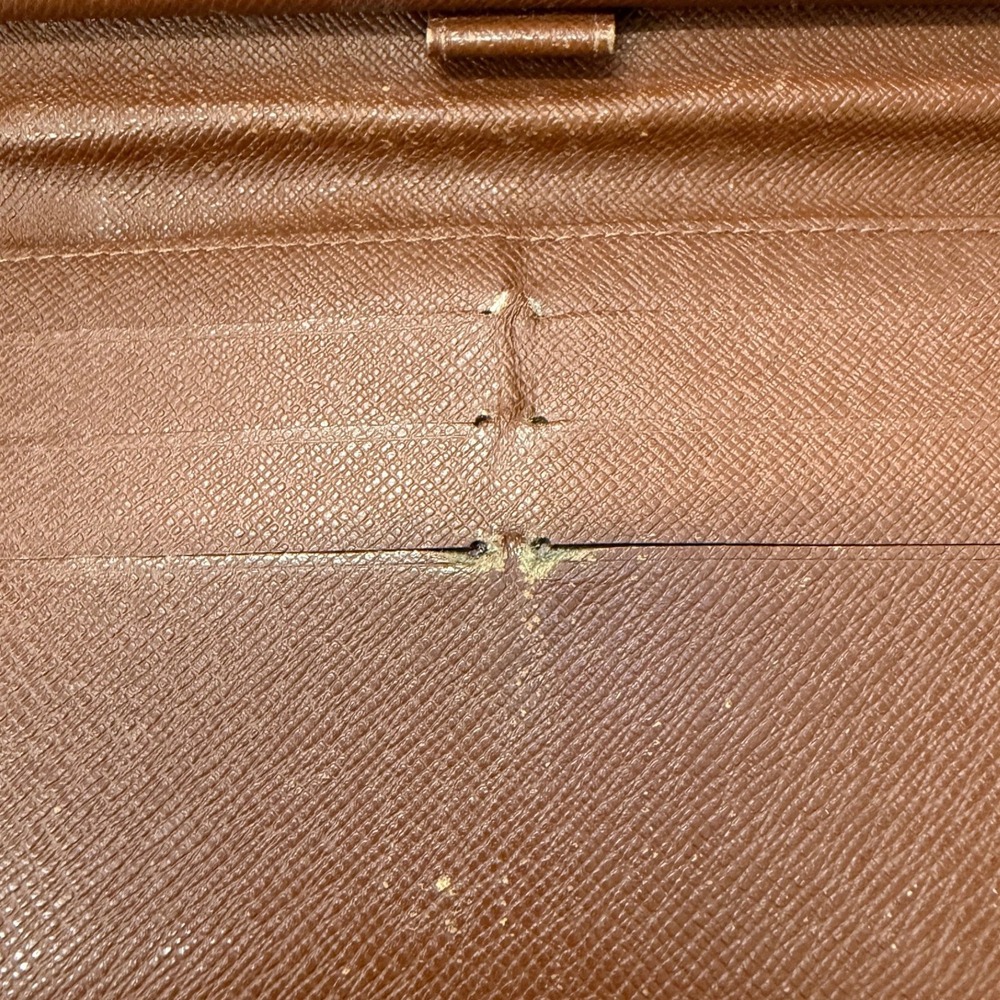 Louis Vuitton Sarah Wallet Monogram Canvas Portefeuille Long Brown Envelope‎ - Picture 3 of 6